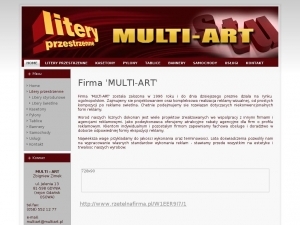 Tablice reklamowe w firmie Multiart